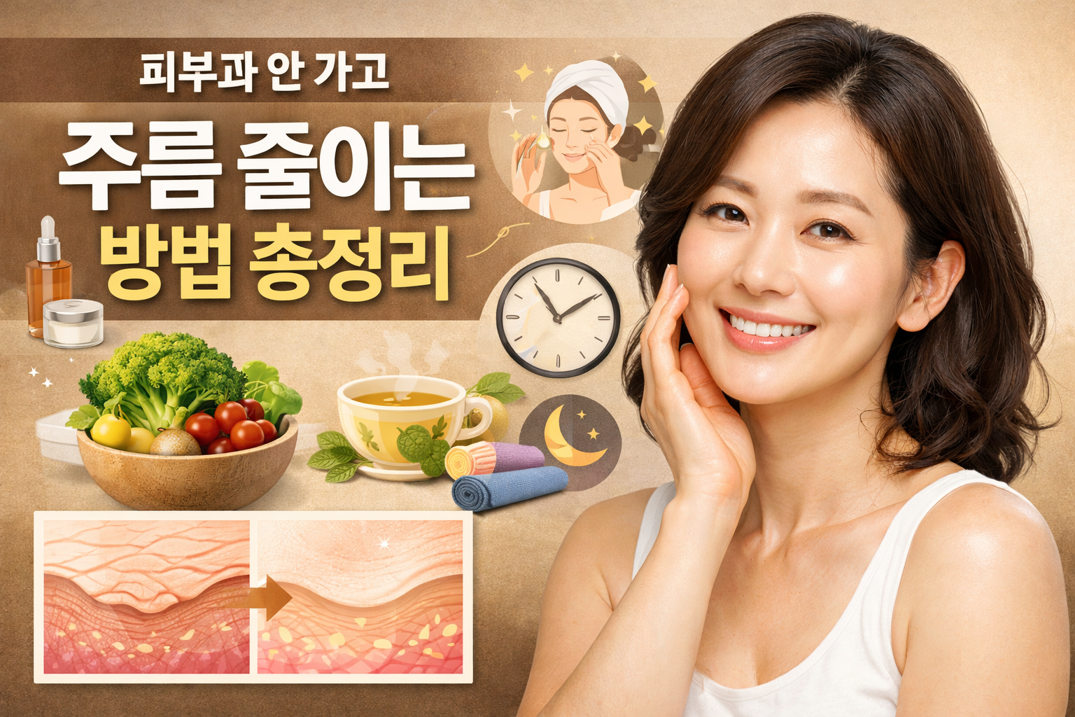 주름 줄이는 방법