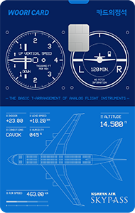 우리 카드의 정석 EVERY MILE SKYPASS 디자인