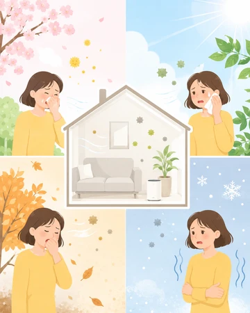 계절에 따라 달라지는 실내공기 환경 요인3