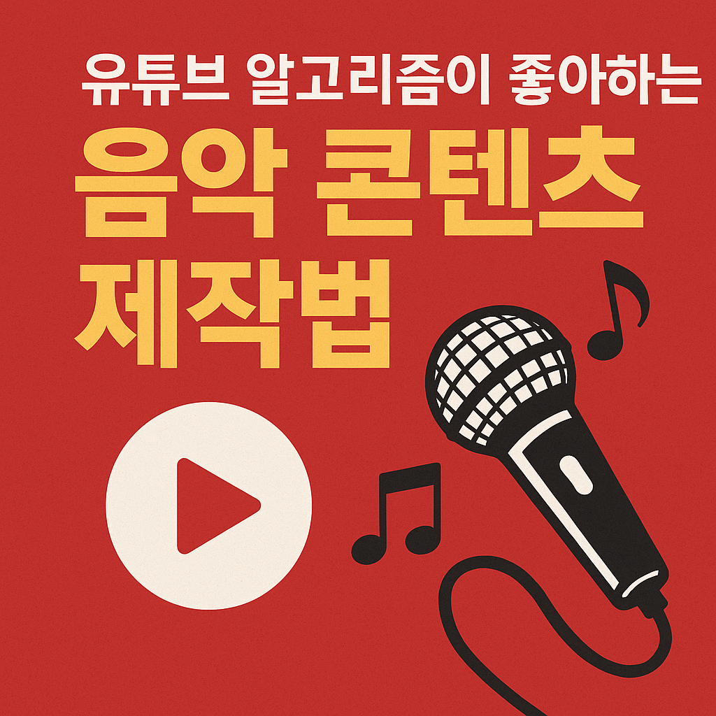유튜브 알고리즘이 좋아하는 음악 콘텐츠 제작법 관련 사진