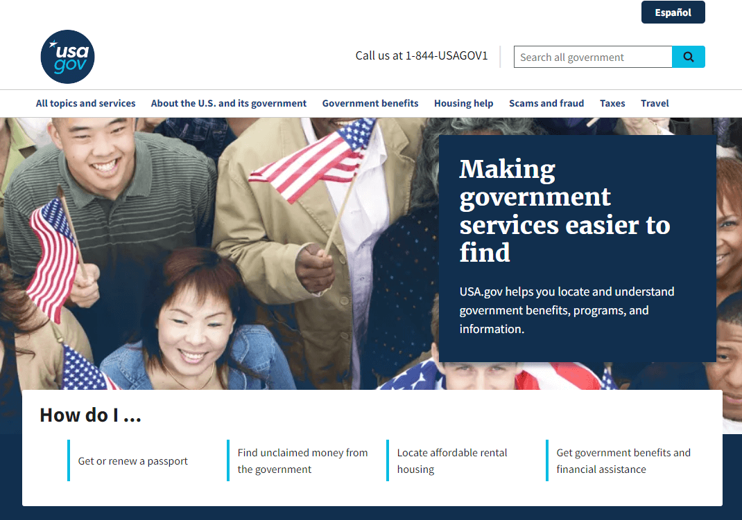 미국정부사이트