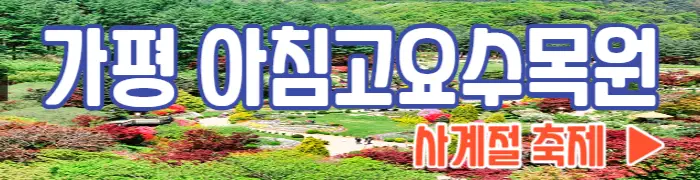 아침고요수목원 사계절