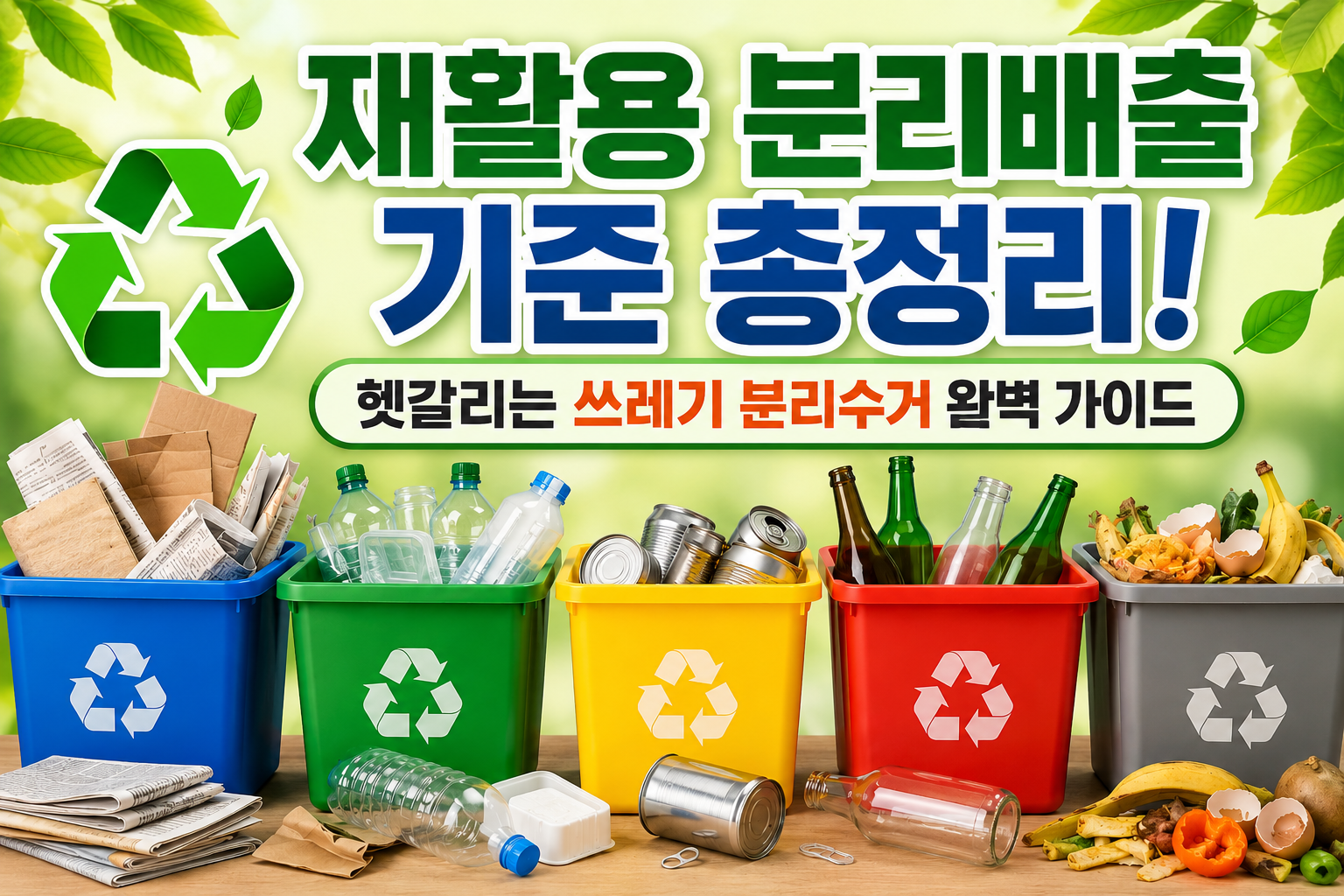 재활용 분리배출 기준 총정리! 헷갈리는 쓰레기 분리수거 완벽 가이드 관련 사진