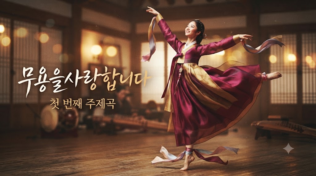 무용을 사랑하는 마음을 담아, 첫 번째 주제곡을 만들었습니다.