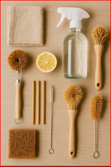 친환경 청소 도구 사진