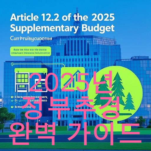 2025년 정부추경 완벽 가이드