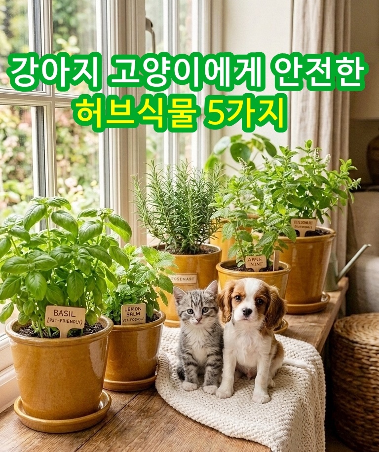 반려동물에게 안전한 허브식물 5가지