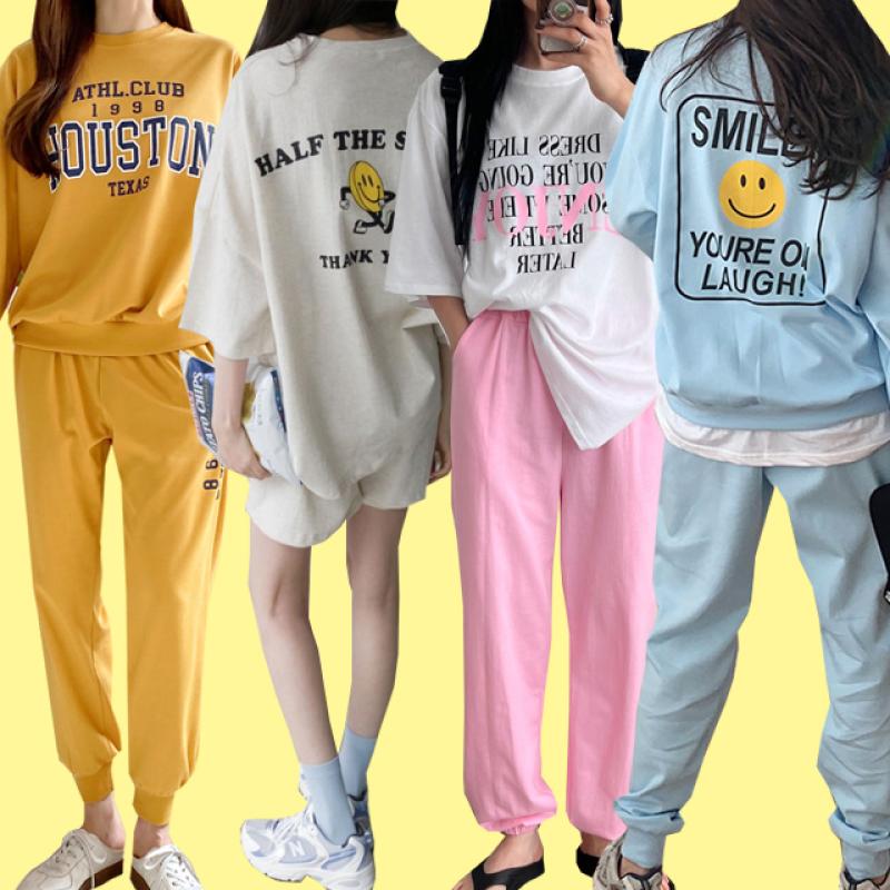 여성 트레이닝세트 빅사이즈 츄리닝 아노락 후드 반바지 조거 트레이닝복 세트 운동복