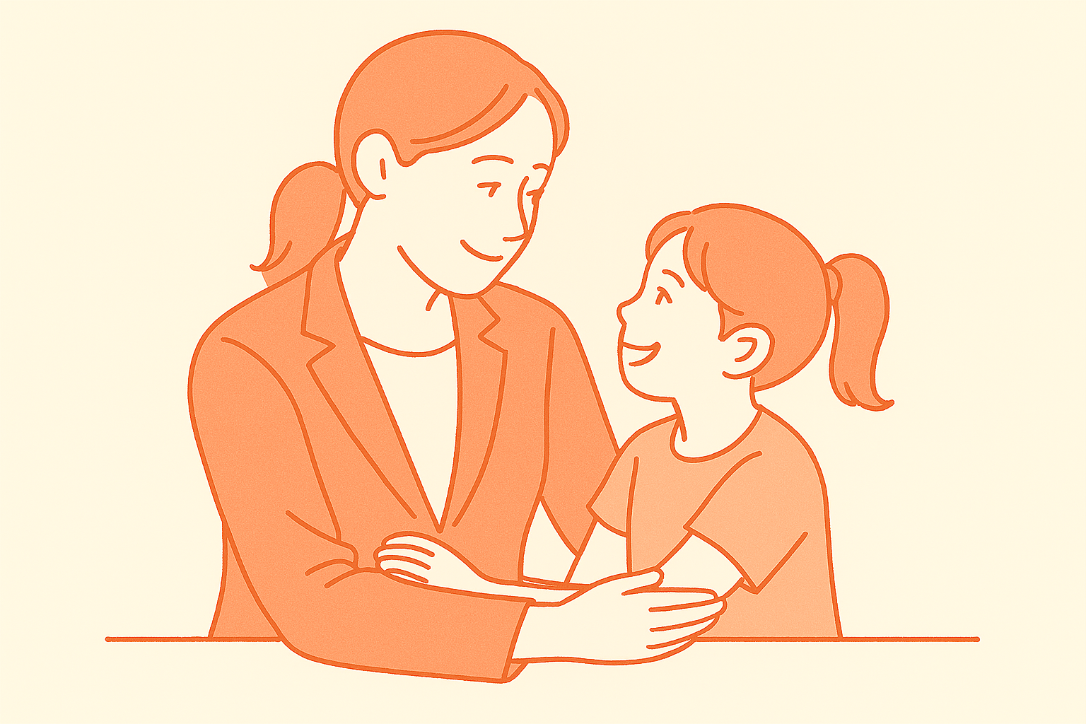 엄마의 눈빛에 담긴 하루의 위로