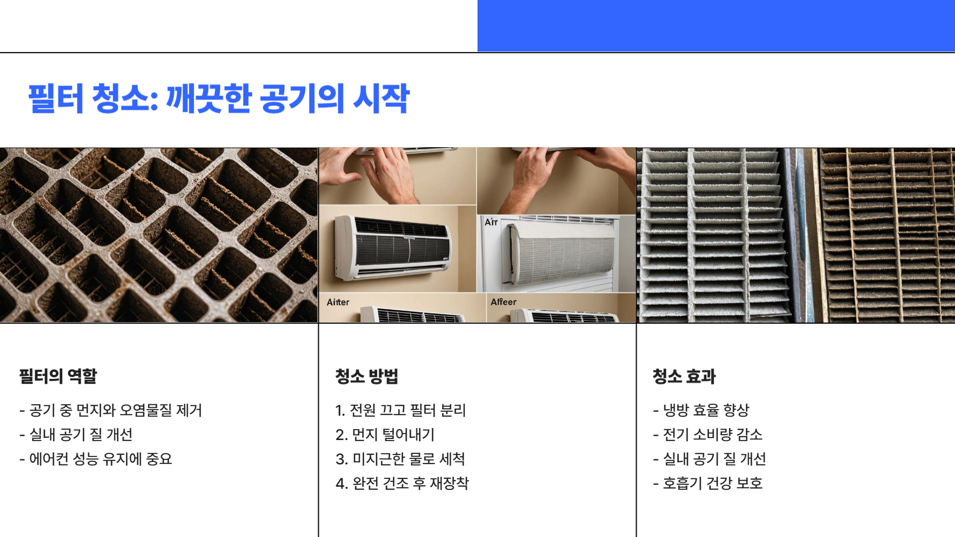 에어컨 사전 점검, 여름 전에 꼭 확인해야 할 5가지