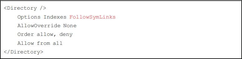 apache followsymlinks