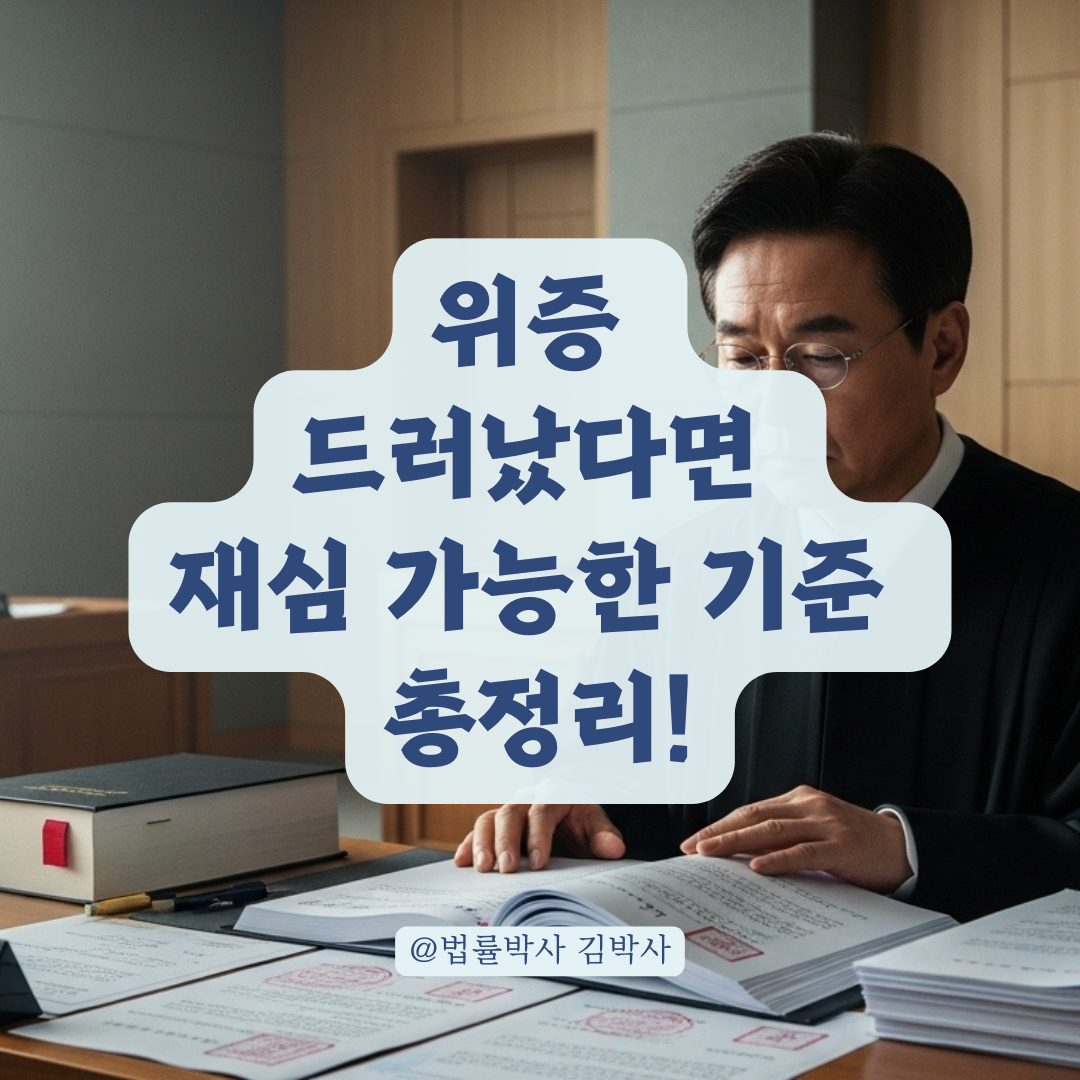 형사사건 재판 후 드러난 위증, 다시 재판 받을 수 있는 기준은?