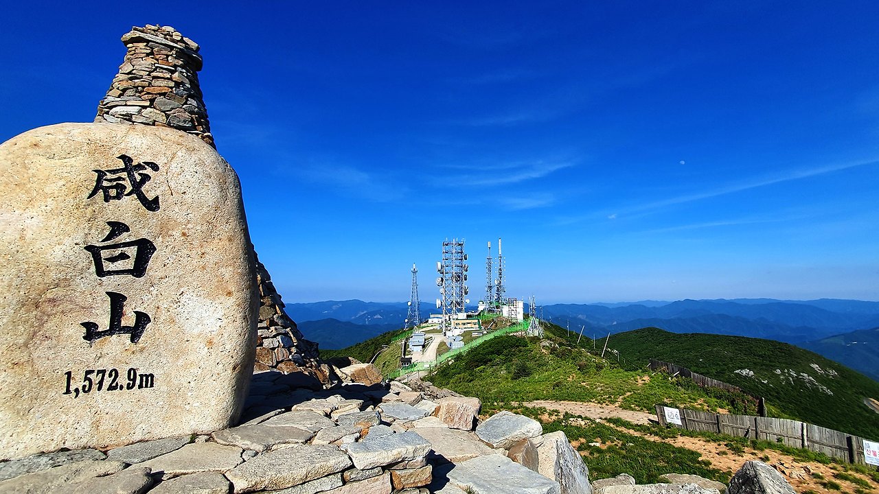 태백산 산행코스 지도