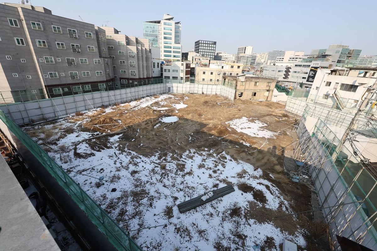 태영건설 서울 성동구 성수동 소재 오피스 개발사업 현장.