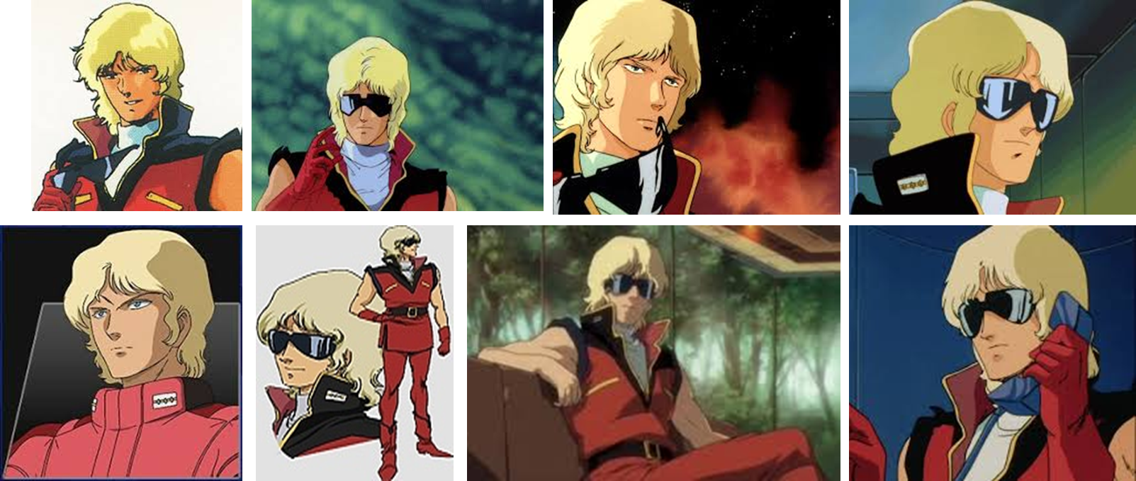 기동전사 제타건담에 주요 인물인 크와트로 바지나 대위입니다.