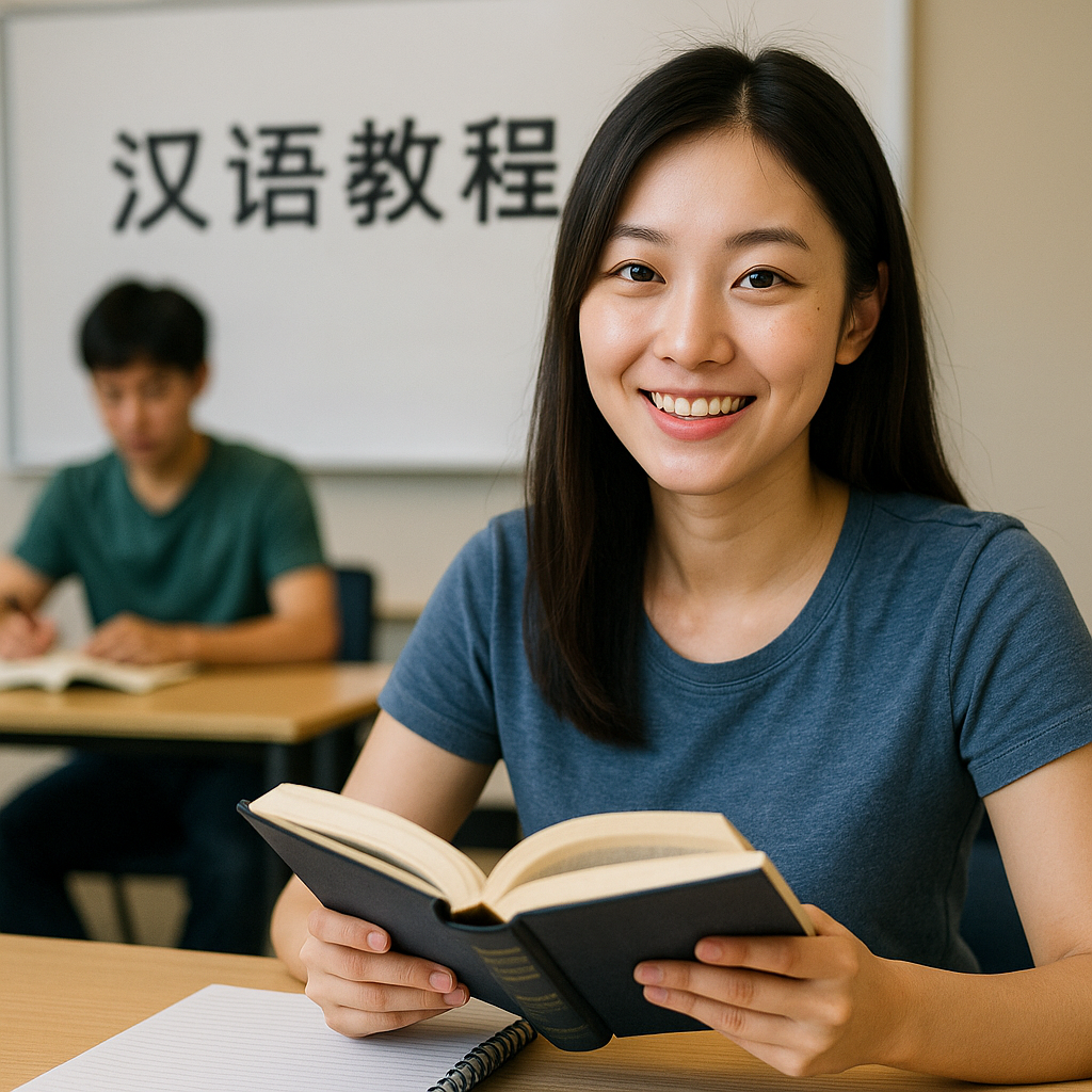대만과 중국 대륙 어학연수 비교와 관련하여 중국어 수업을 듣는 학생 사진