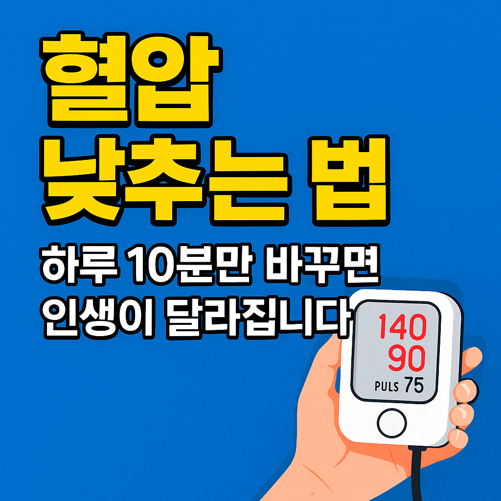 혈압 낮추는 법