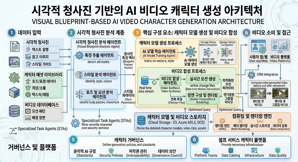 텍스트 프롬프트를 넘어 텍스처 파라미터 수치와 공간적 방향성 메타데이터를 결합하여 프레임 간 일관성을 유지하는 비디오 생성 아키텍처