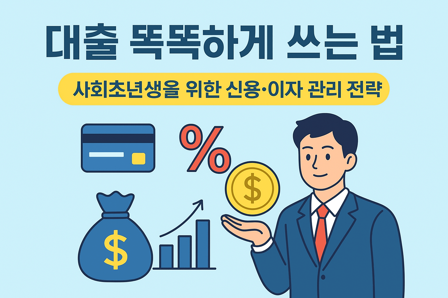 대출 똑똑하게 쓰는 법: 사회초년생을 위한 신용&middot;이자 관리 전략