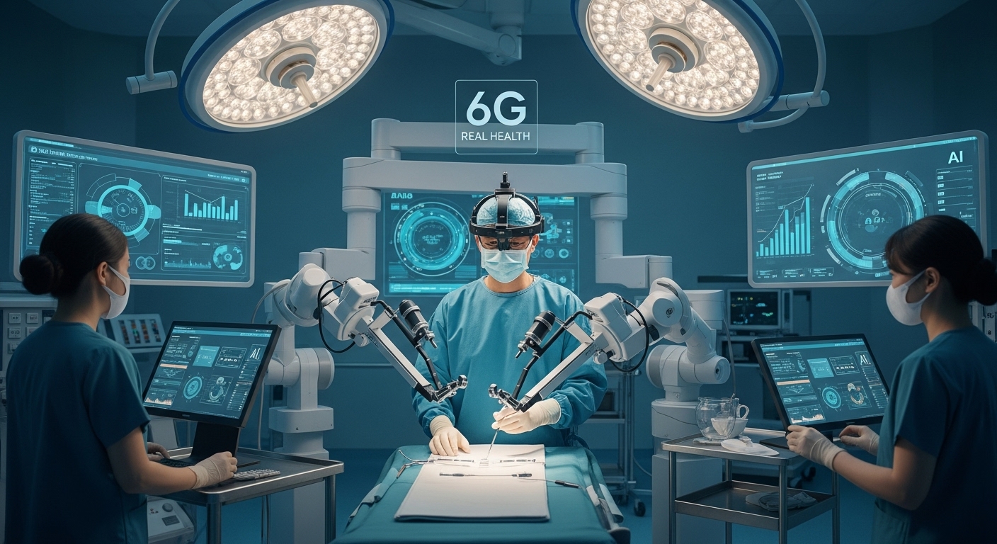 A high-tech operating room in South Korea enabled by 6G