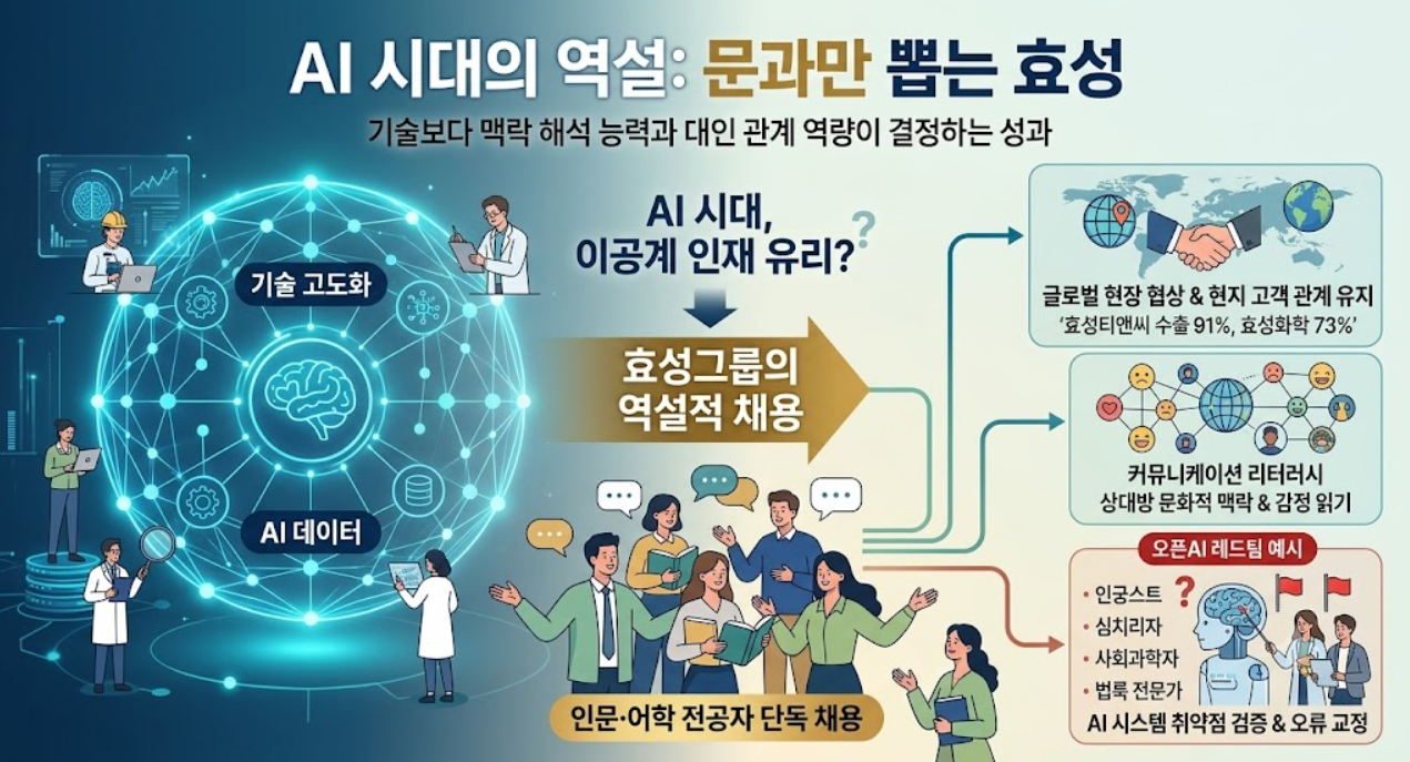 효성 인문계 채용(문과 취업, AI 시대, 소통 인재)