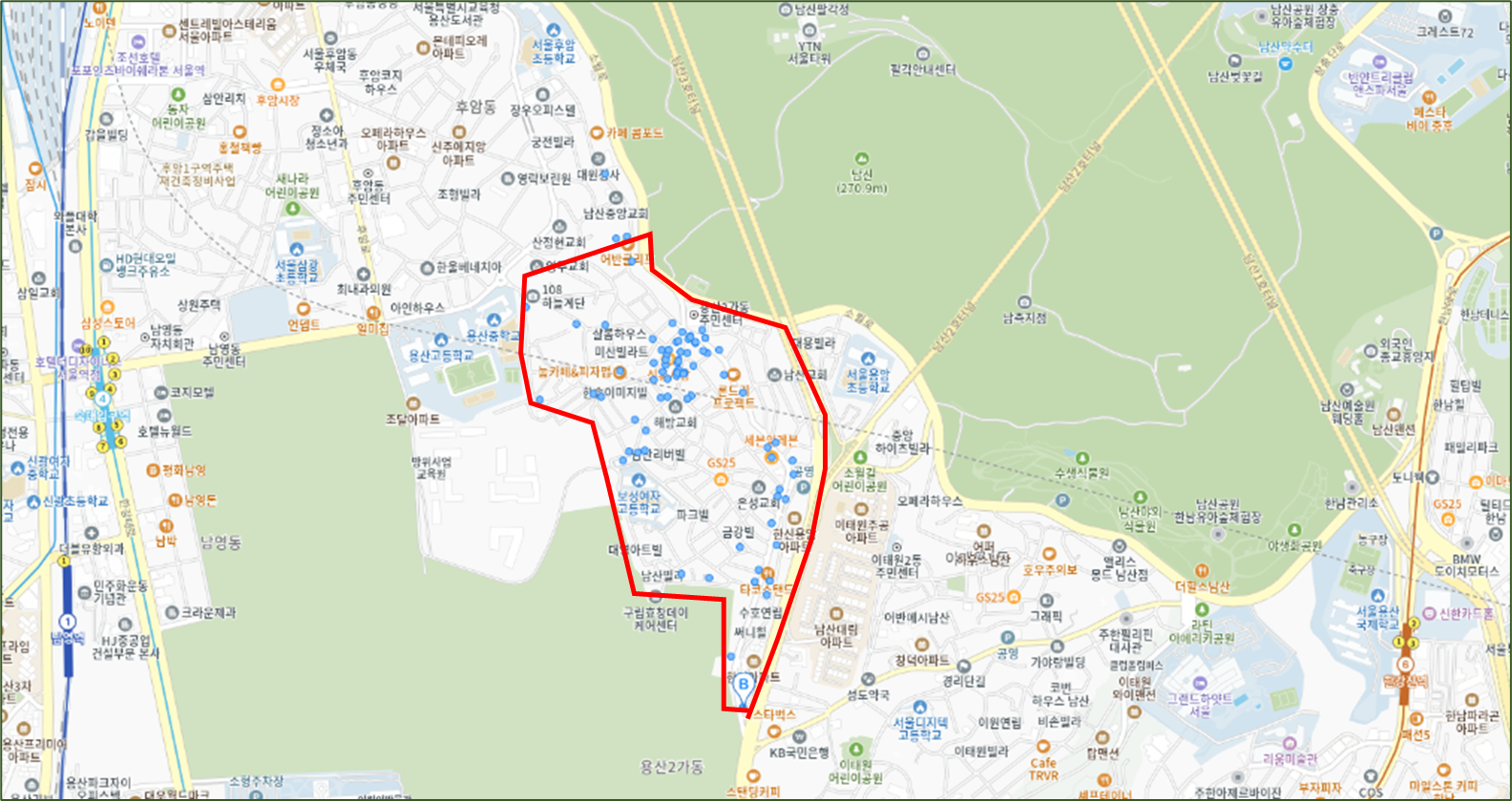 해방촌 지역위치