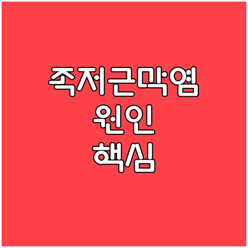 족저근막염 원인 파악을 위한 진료 과..