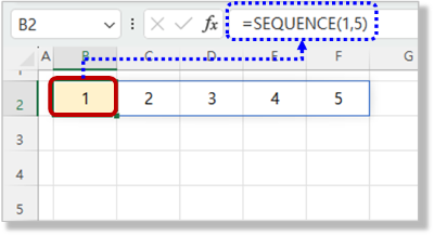 Sequence 함수 - 가로 방향 일련번호 만들기