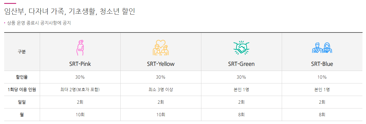 SRT-다자녀-할인