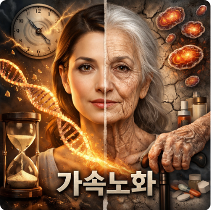가속노화에 대한 사진