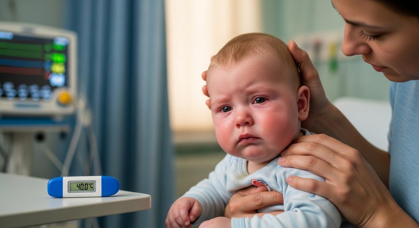 아기 열 40도 병원