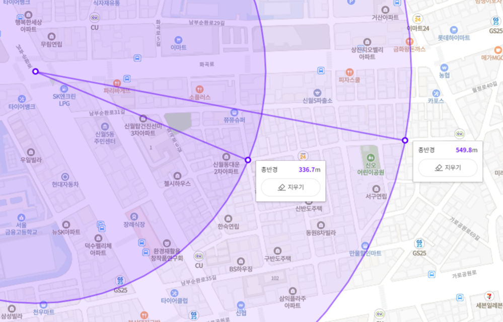 대장홍대서 노선도