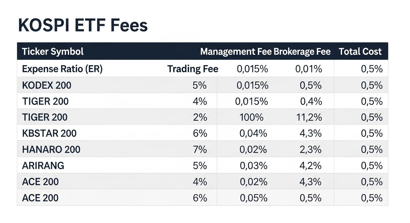 코스피 etf 수수료