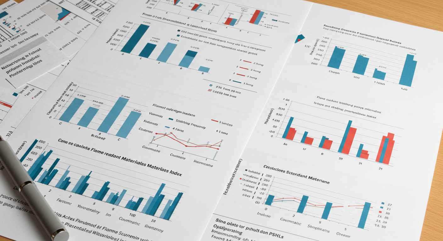 방염, 난연 자재 비교