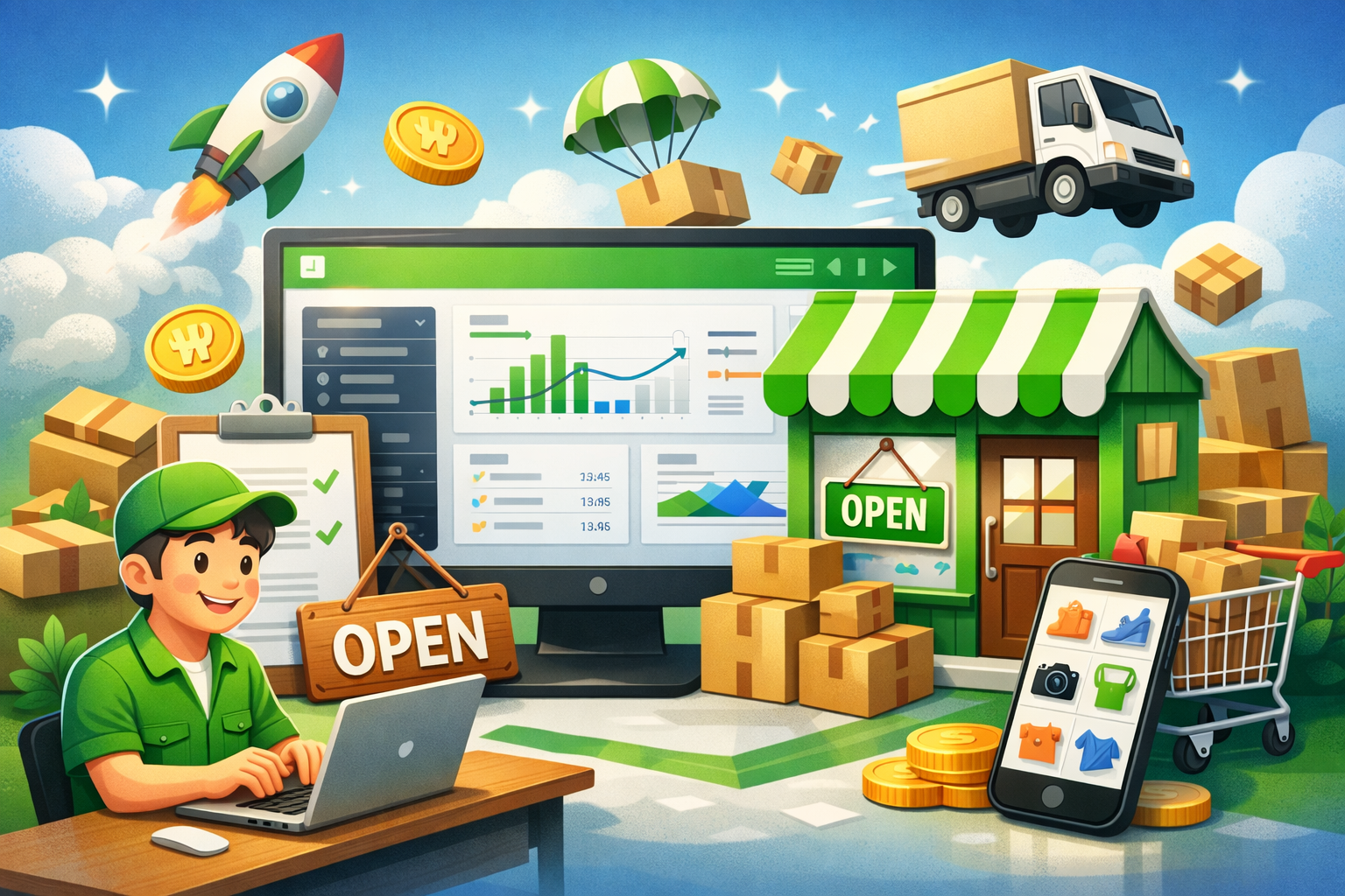 네이버 스마트스토어 홈페이지 완벽 정리|판매자센터 바로가기부터 스토어 개설 방법까지 관련 사진