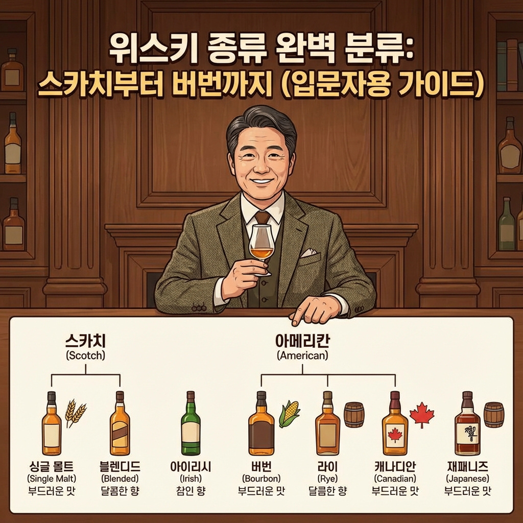 위스키 종류 완벽 분류 스카치부터 버번까지 입문자용 가이드