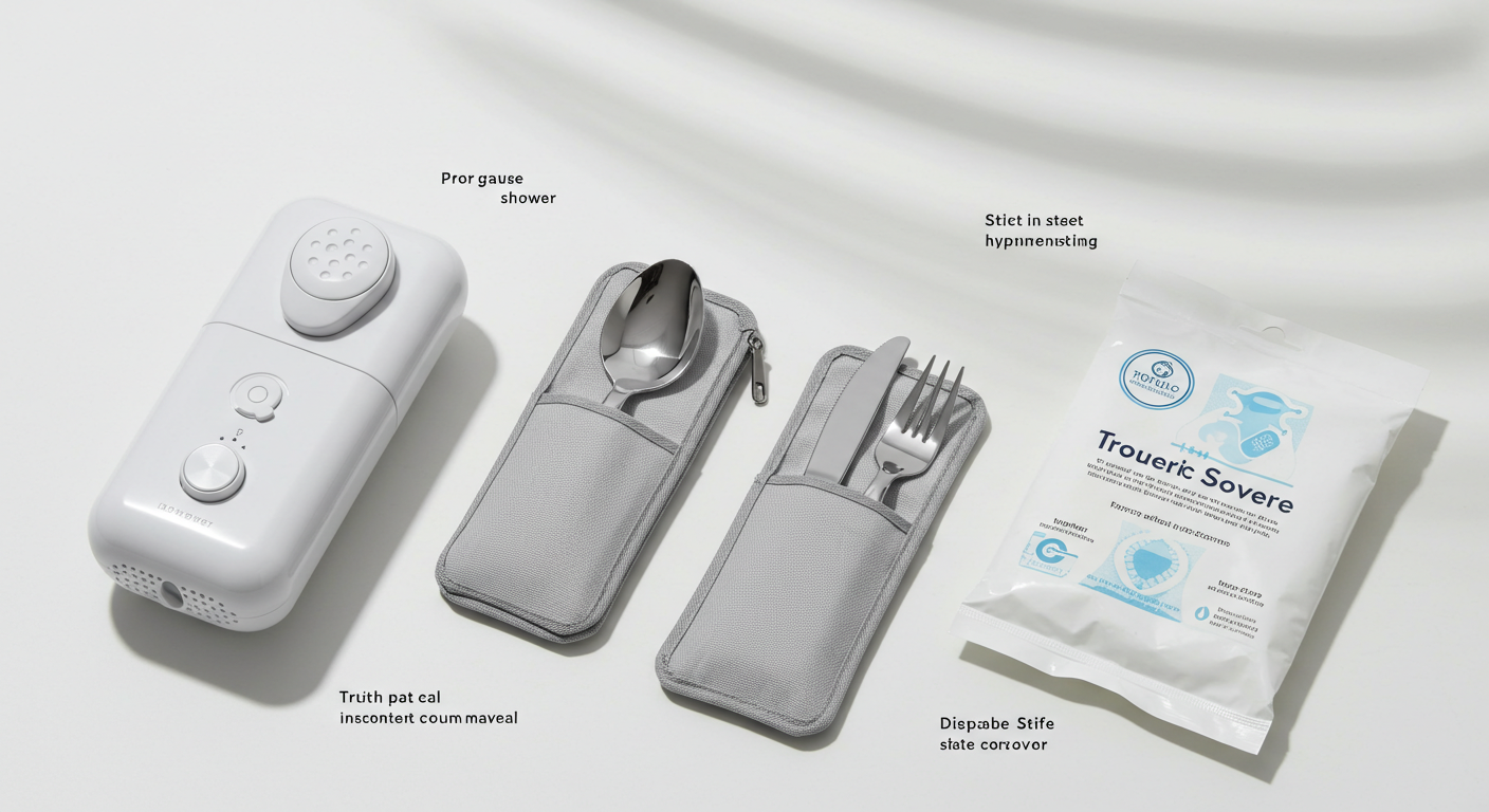 의사들이 추천한 해외여행시 개인 위생 용품 샤워필터, 수저세트, 변기커버에 관한 이미지