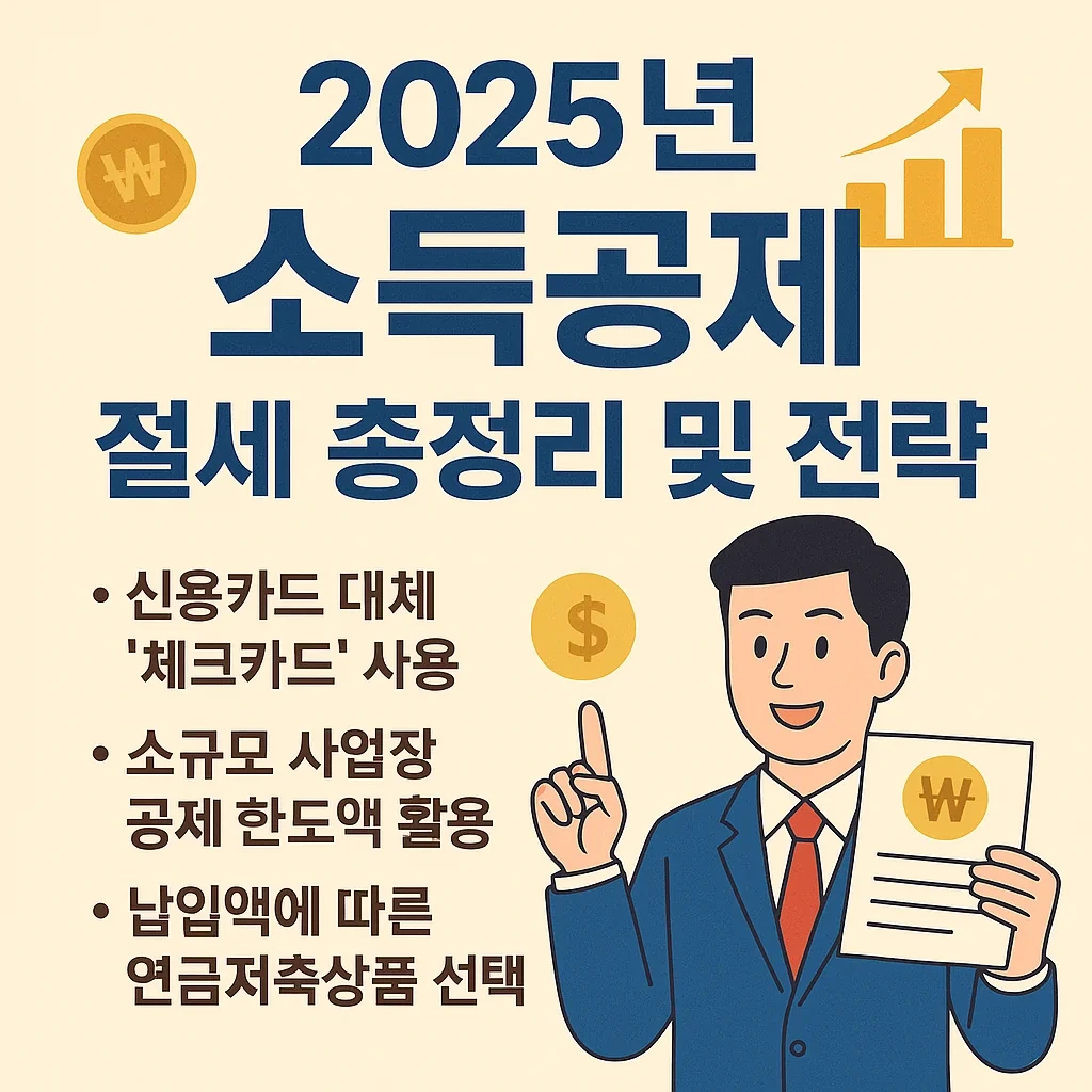 2025년 소득공제 절세 총정리