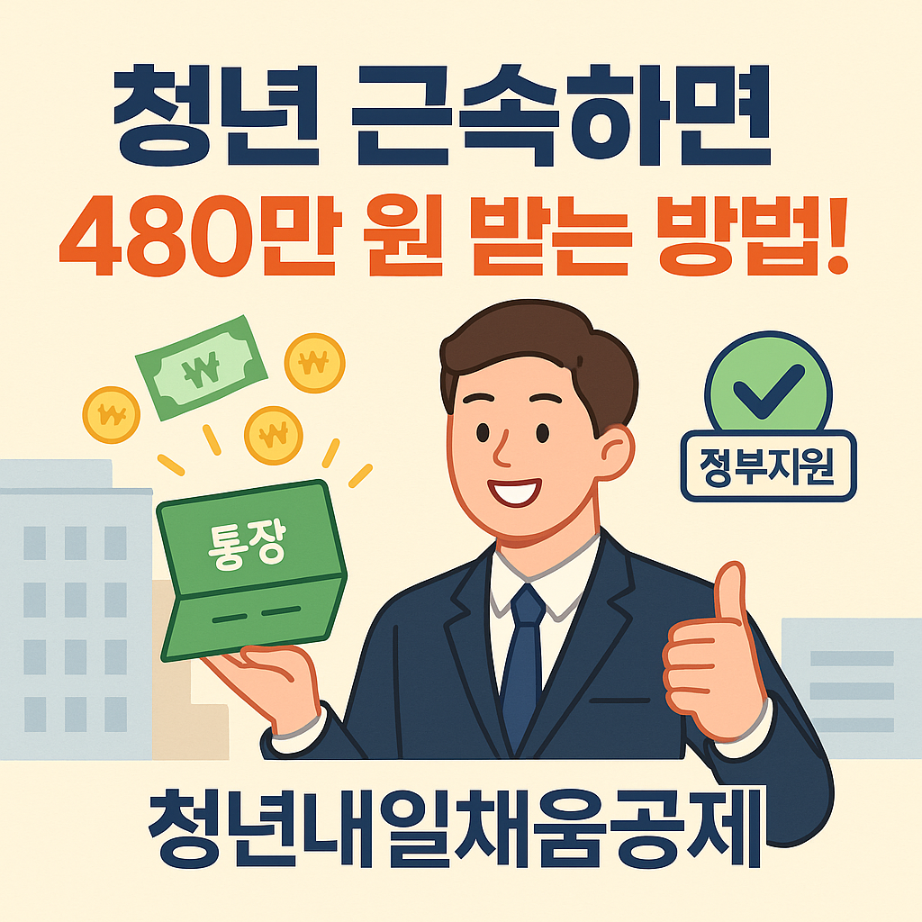 청년 근속 인센티브 신청방법 최대 480만원 받을 수 있는 조건 한눈에!