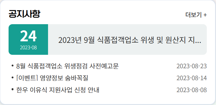 서울시 일일 방사능 검사현황