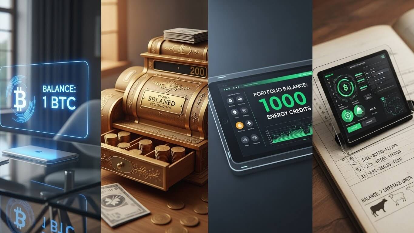 금융제도 서비스 원리 동일 계좌라도 잔액 단위 표시가 다른 구조