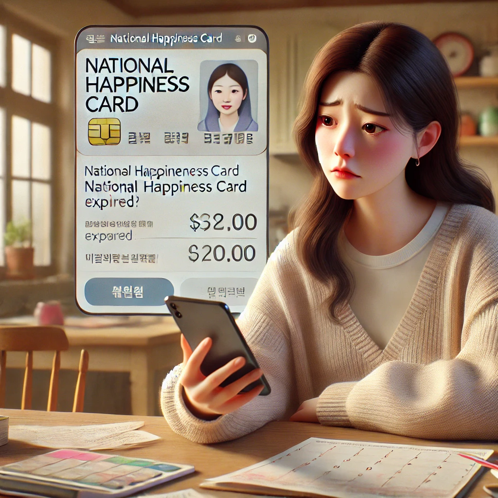 국민행복카드 잔액조회 기간 지난 사용불가 금액 확인법