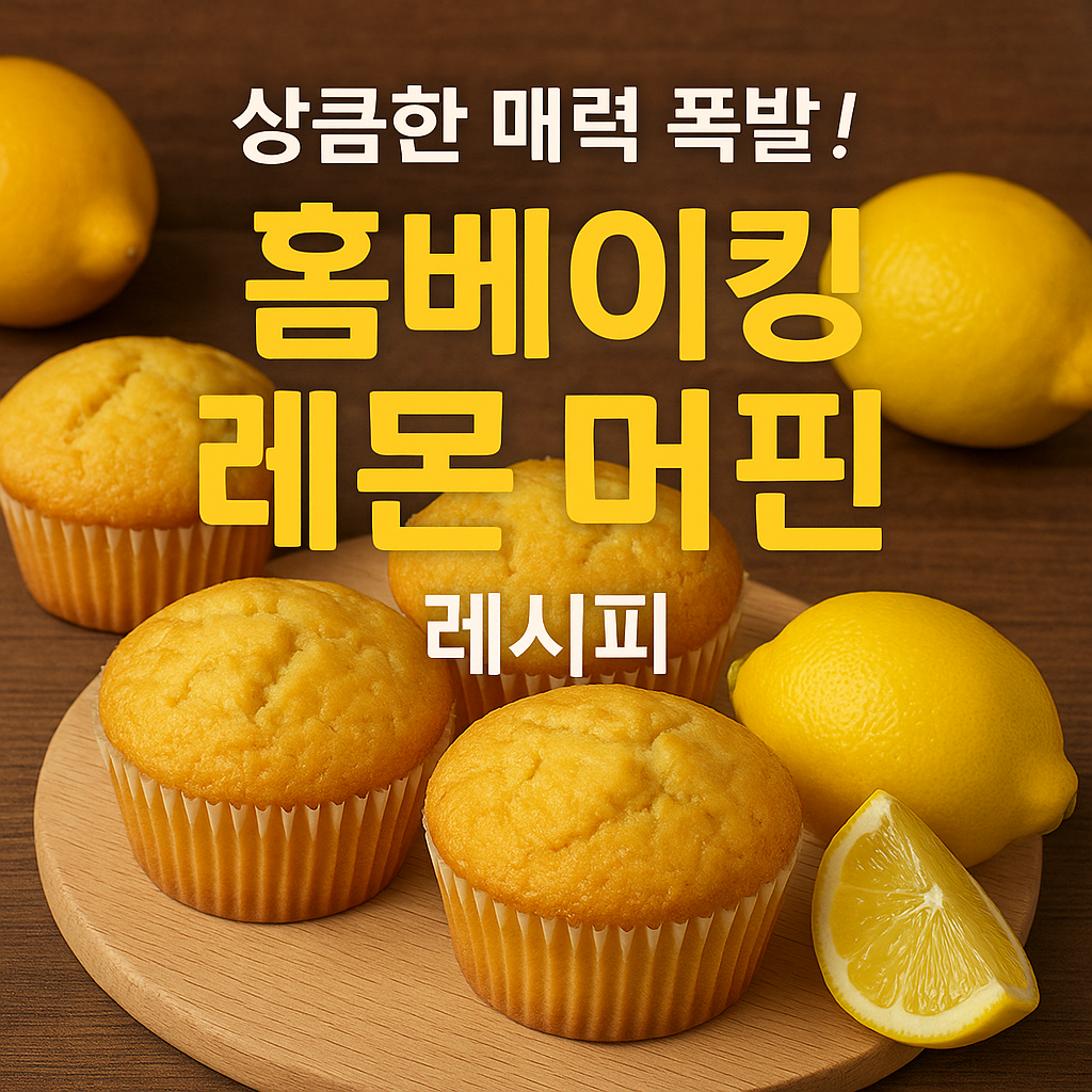 레몬 머핀 레시피