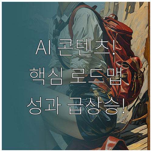 AI 활용 콘텐츠 기획 제작 배포 성..