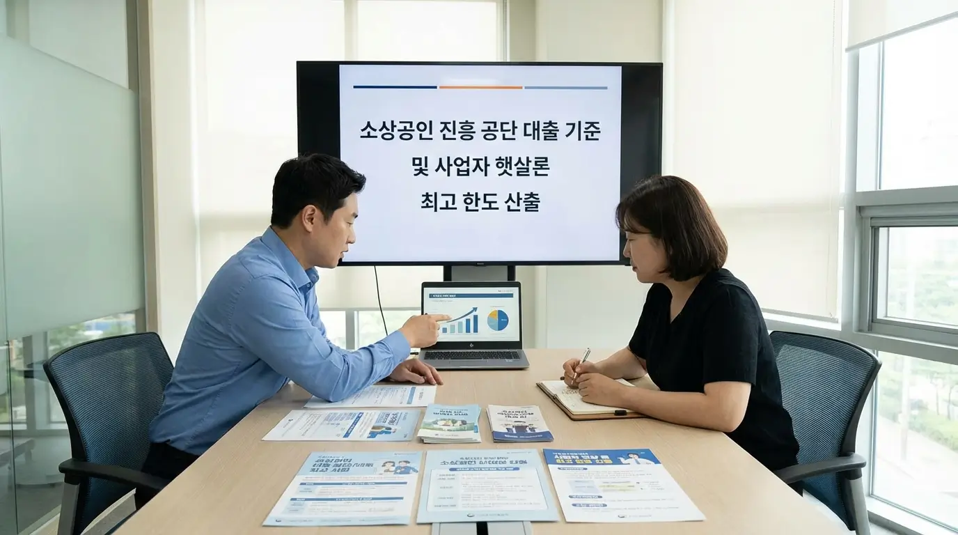 소상공인 진흥 공단 대출 기준 및 사업자 햇살 론 최고 한도 산출
