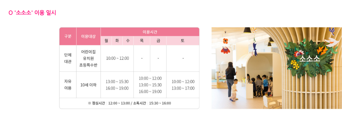 제주 소소소 이용시간