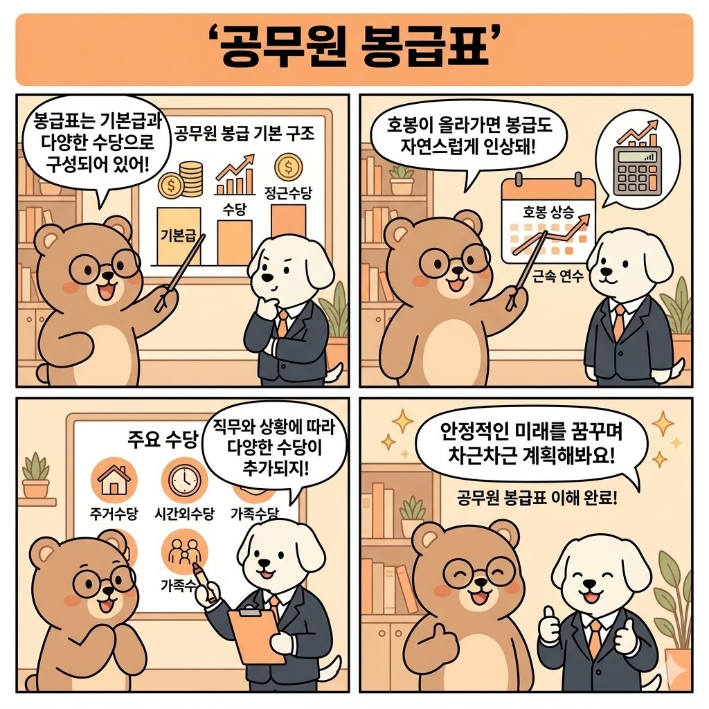 공무원 봉급표 확인 전 알아야 할 호봉&middot;수당 기준