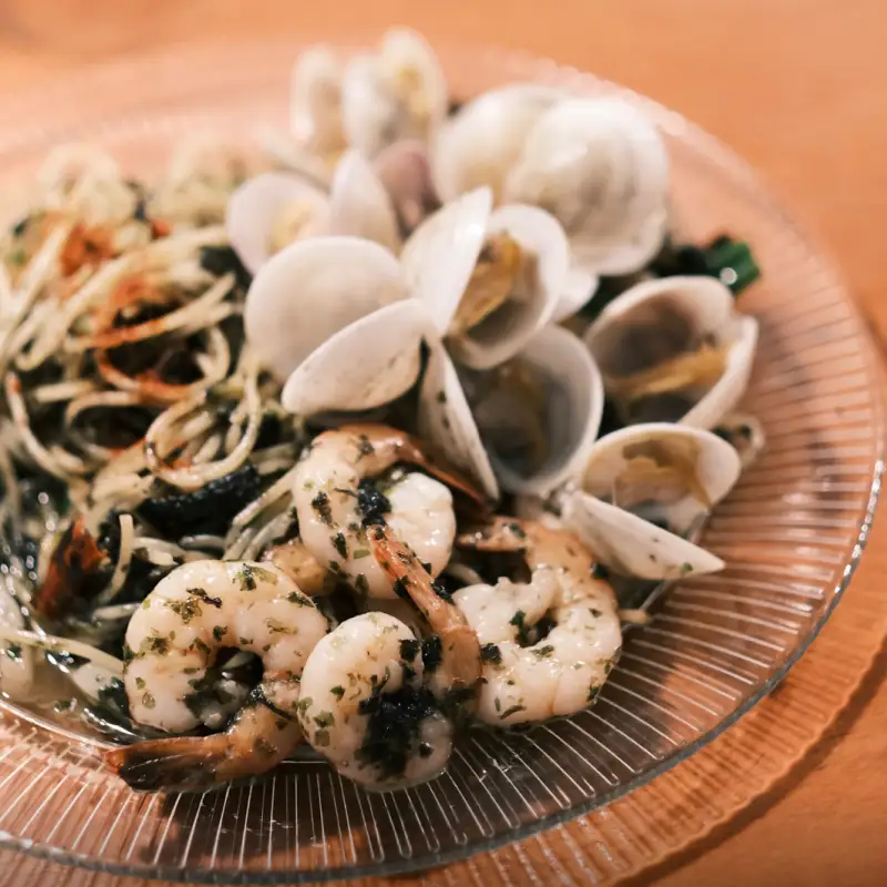 버튼업바앤키친-바다파래오일파스타