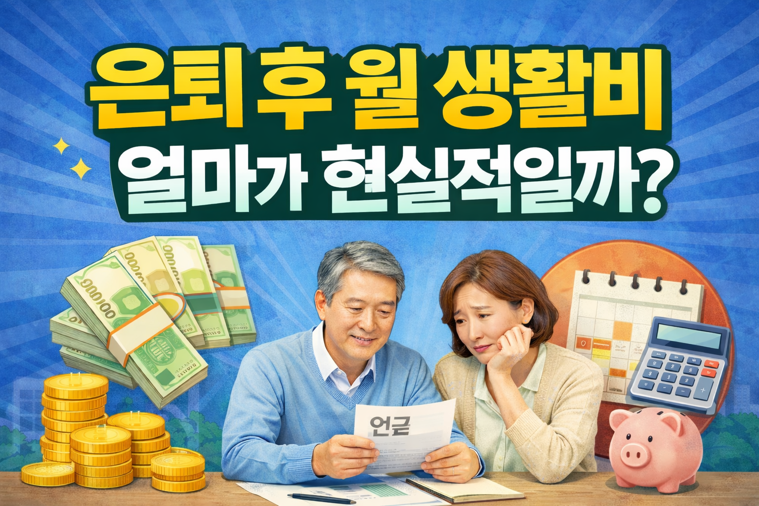 은퇴 후 월 생활비, 얼마가 현실적일까?