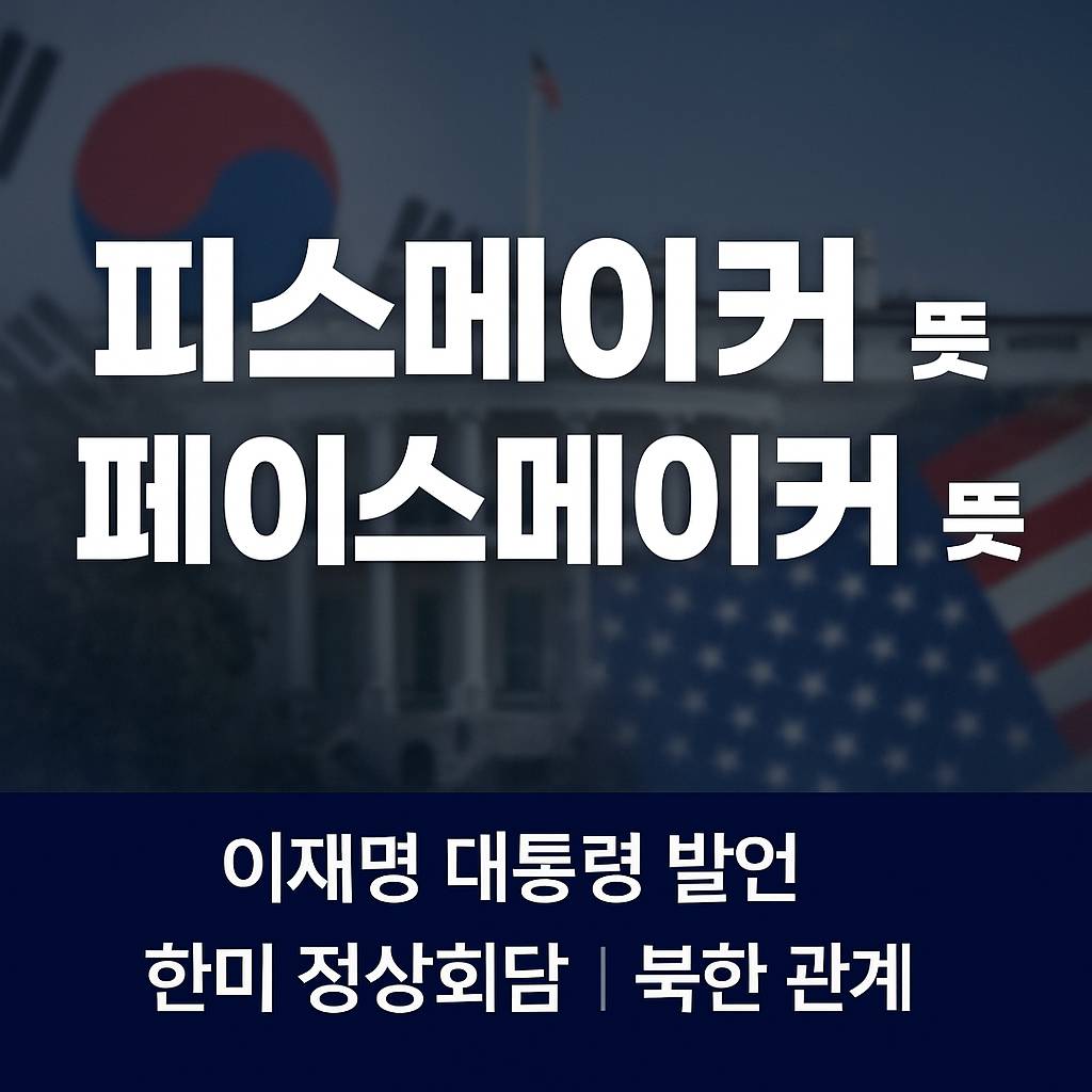피스메이커 뜻 페이스메이커 뜻